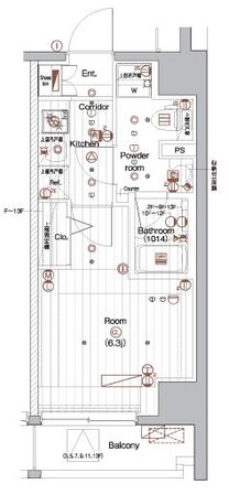 戸越駅 徒歩5分 8階の物件間取画像